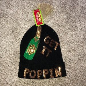 NWT “Get it Poppin” Beanie Hat